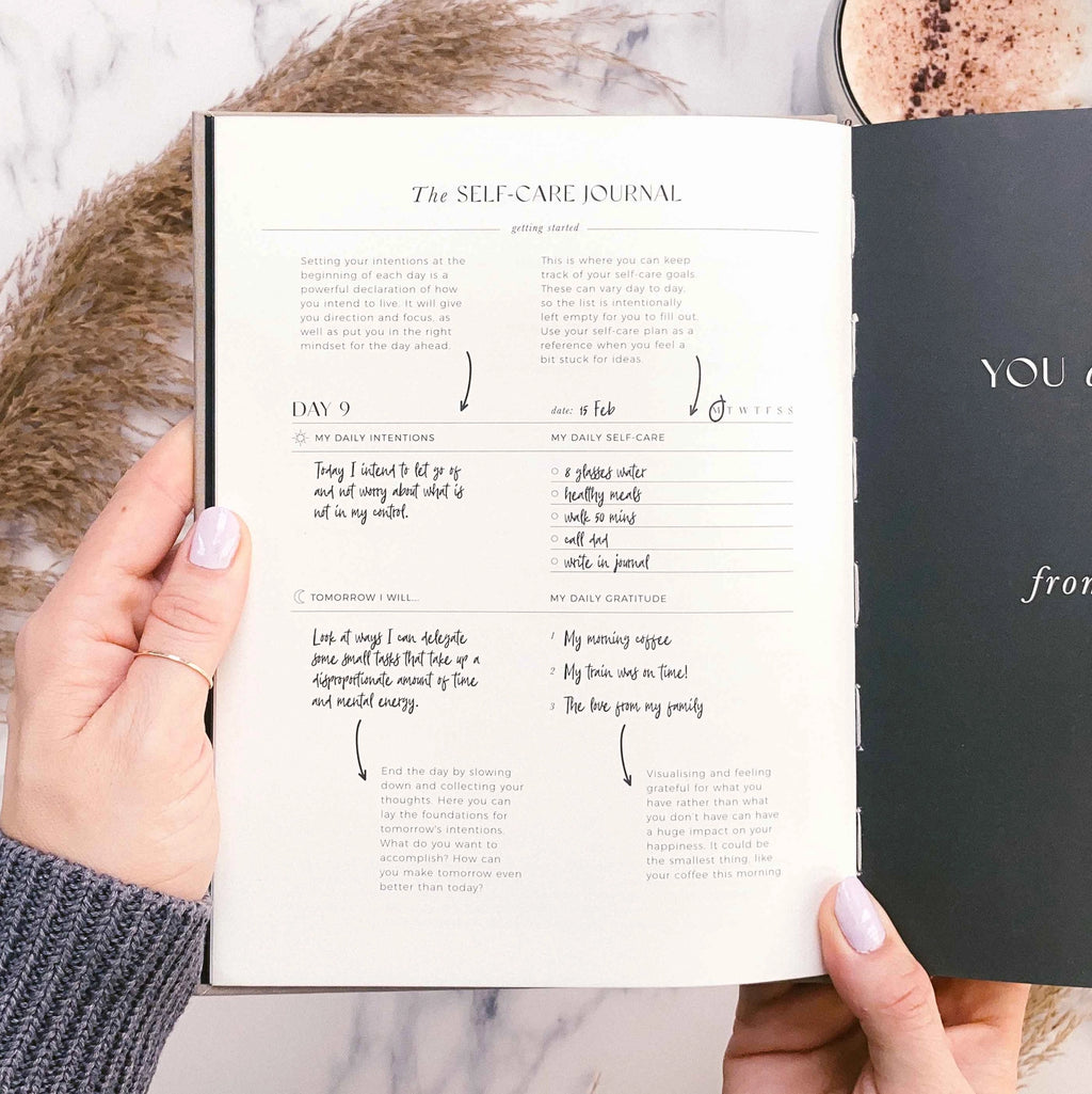 My Daily Self-Care (Almond) Reflection and Gratitude Journal